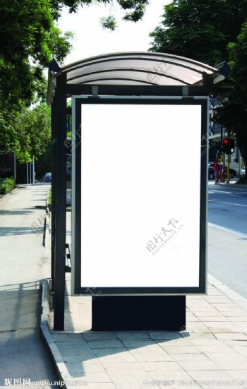 公交空白广告牌图片