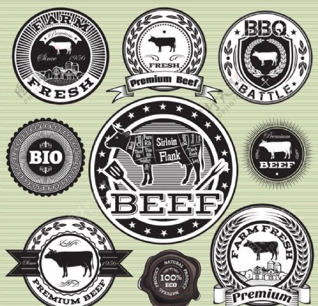 食品肉标签图片