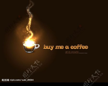 咖啡光线图片