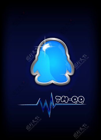 QQ图标立体logo图片