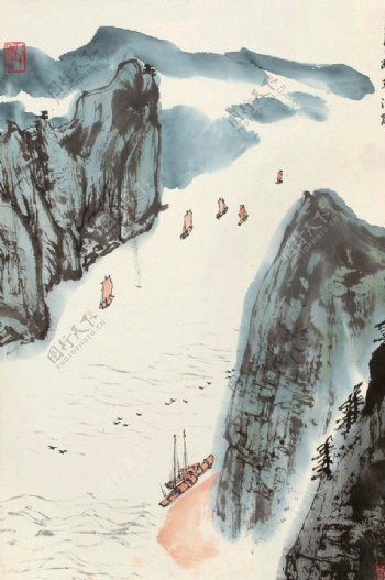 峡江图图片