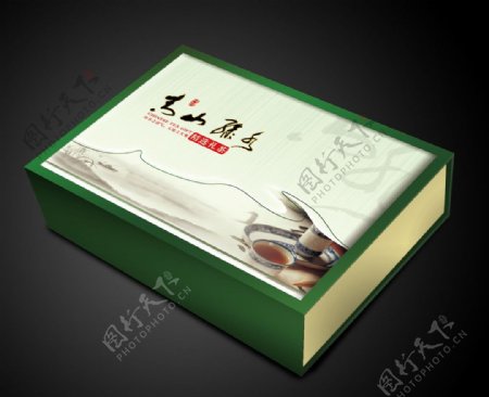 青山绿水茶盒图片