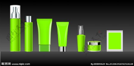 绿色瓶器套组图片