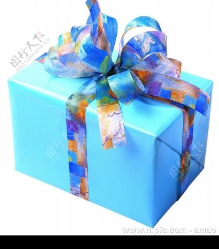 蓝色包装盒图片