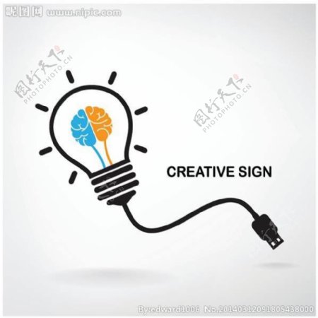 创意灵感商务图标图片