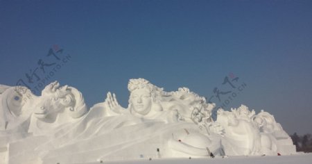 东北雪雕图片