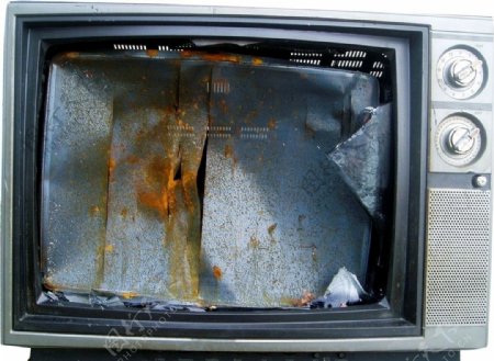 破旧的电视机图片