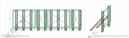 广告牌钢架结构图片