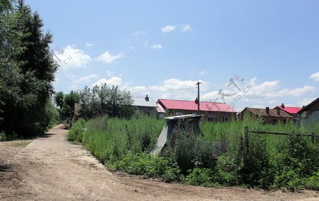 乡村小镇摄影图片