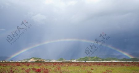 雨后的彩虹图片