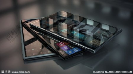 2013新的玻璃钢镜面智能手机图片