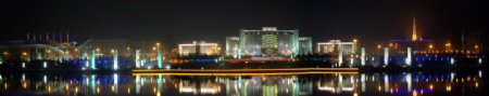 枣庄市政大楼夜景图片