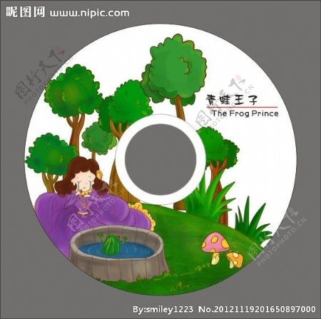 青蛙王子童话CD盘面图片