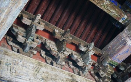 中式建筑廊沿斗拱图片