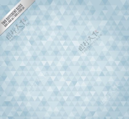 淡蓝色三角格纹背景图片
