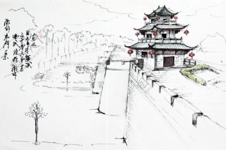 潮州古城墙图片