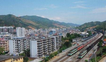 田林火车站远景图片