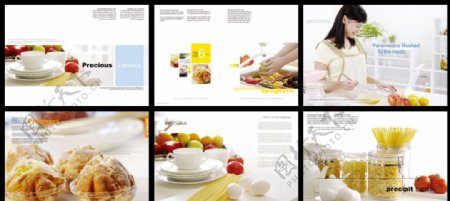 餐饮画册板式设计图片