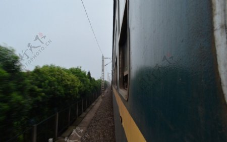 绿皮火车图片