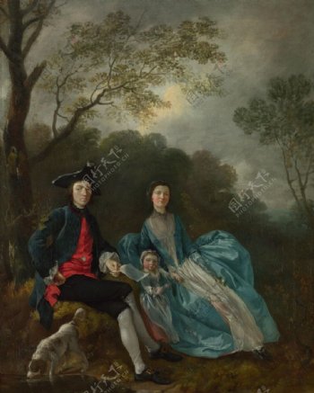 托马斯与他的妻子和女儿图片