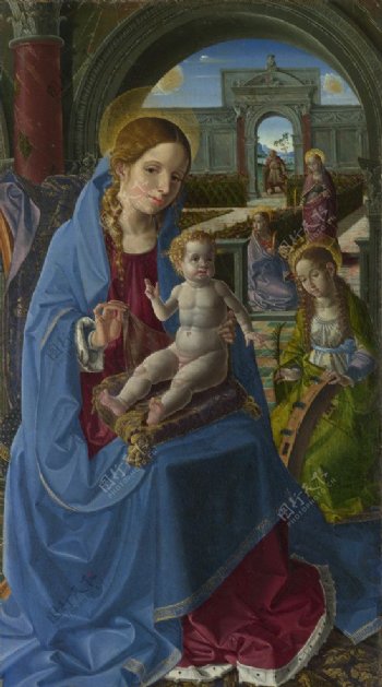 保罗183达圣Leocadio圣母圣婴与圣徒图片