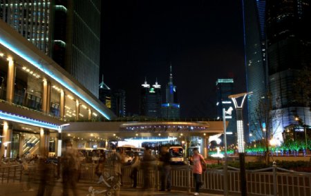 上海陆家嘴之夜图片