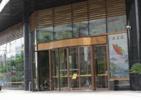 上海铭德大酒店铜门图片