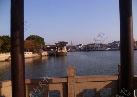 庄南湖景观图片