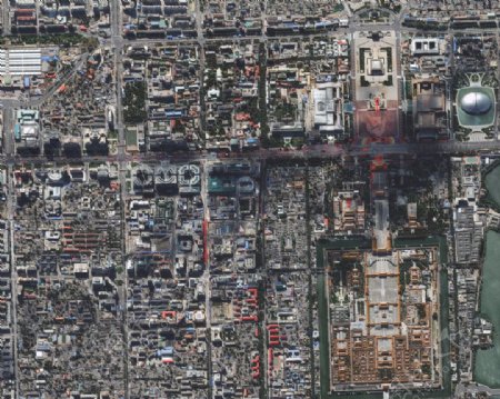 99年国庆大阅兵卫星图图片