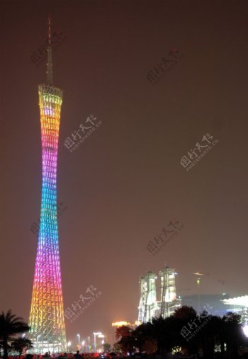 广州珠江新城夜景图片
