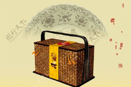 中州五福特产礼盒效果图图片