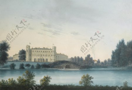 19世纪风景油画图片