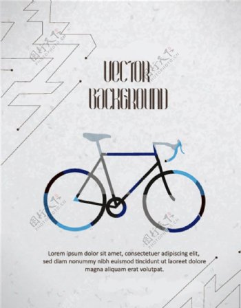 自行车背景设计图片