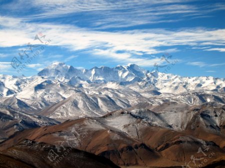 青藏高原雪山之卓奥友峰图片