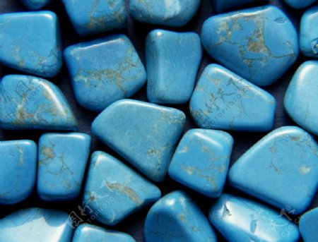 蓝色纹理石头图片
