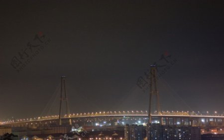 上海徐浦大桥夜景图片