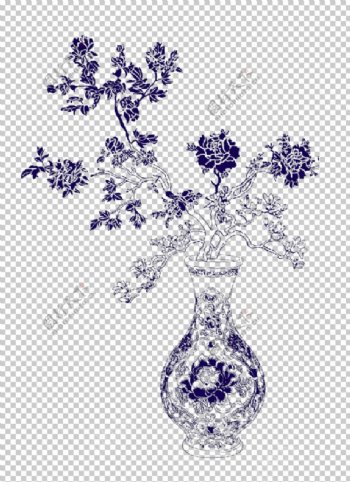 花瓶花纹图片