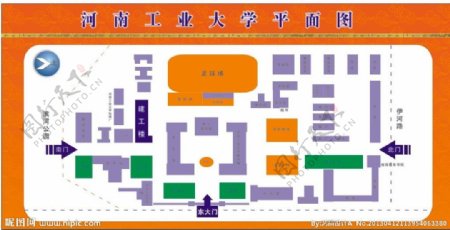 河南工业大学平面图图片
