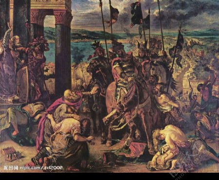 十字军在君士坦丁堡图片