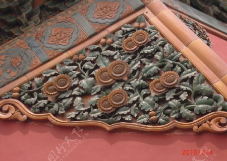 故宫琉璃装饰图片