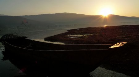 邛海夕阳图片