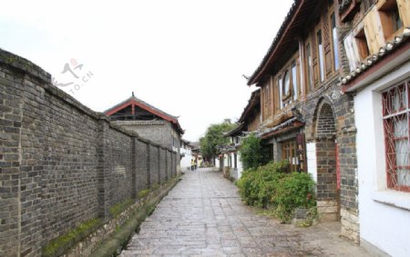 丽江古城的街道图片