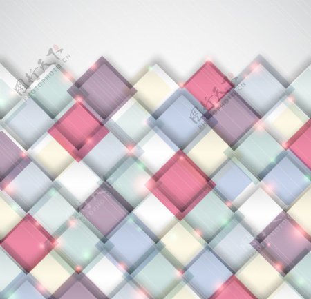 动感3d炫彩方块图片