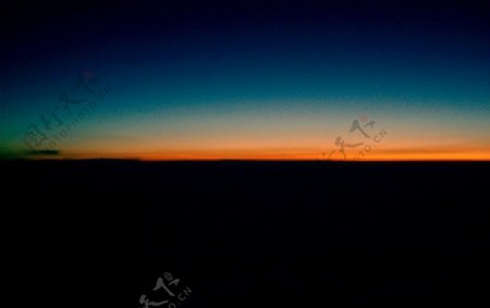 富士山风光朝霞初露图片