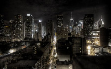 黑夜城市图片