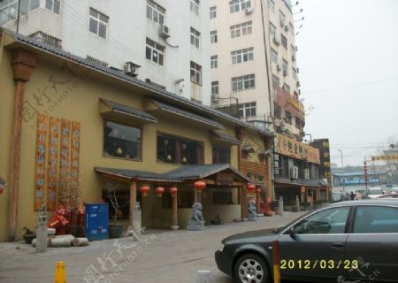 中式门头饭店图片