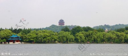 杭州西湖城隍阁图片