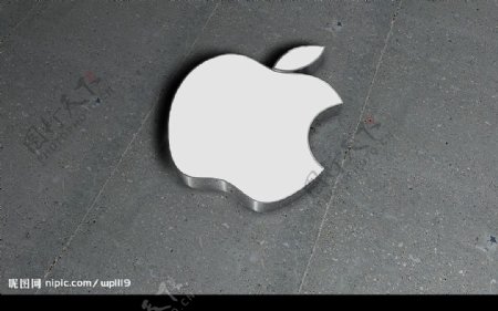 苹果金属风格标志图片