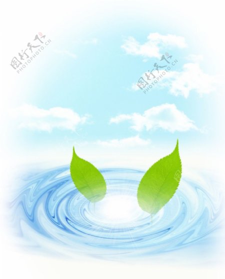 绿色水源图片