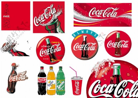可口可乐logo运用图片